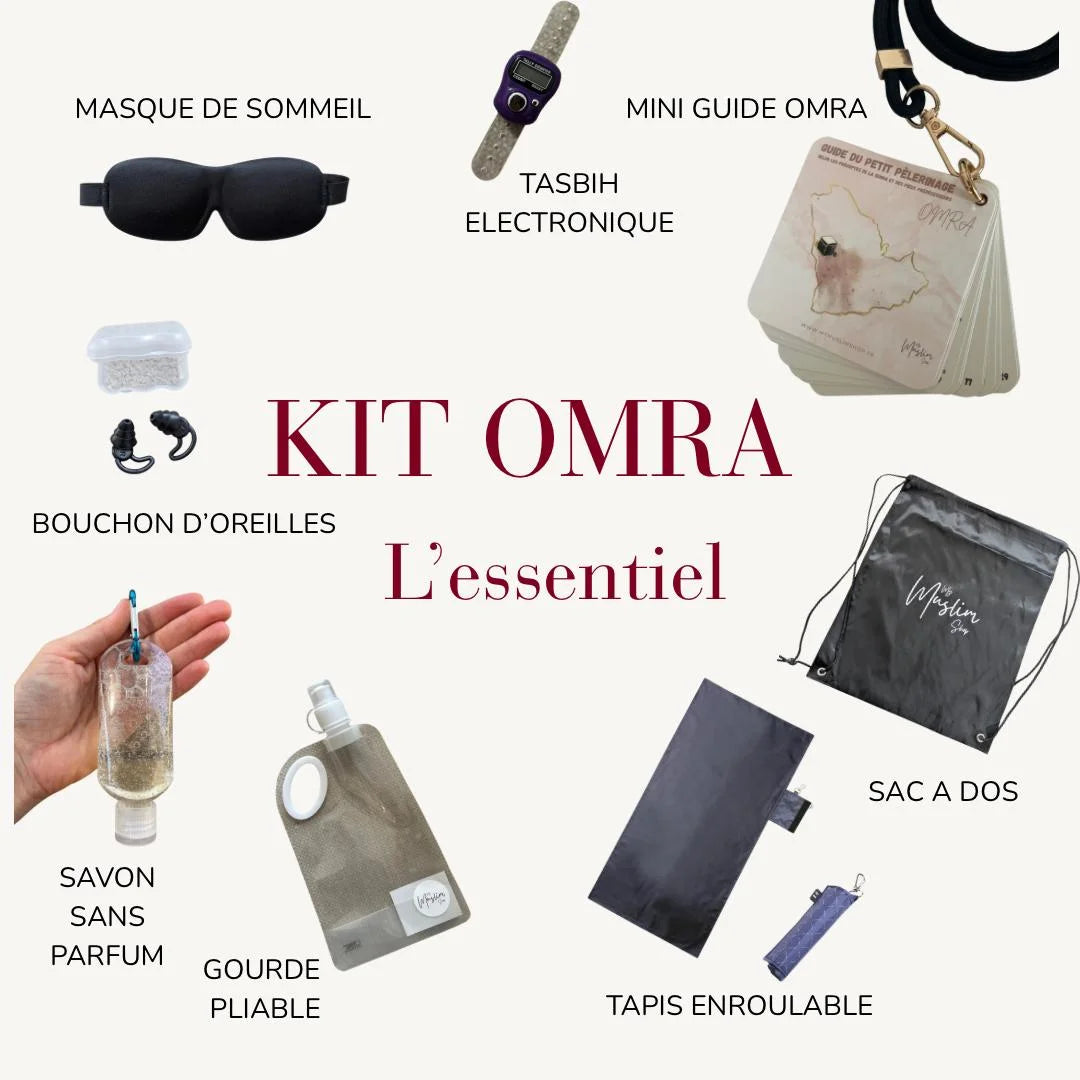Kit Omra Essentiel – Le compagnon complet pour votre voyage sacré