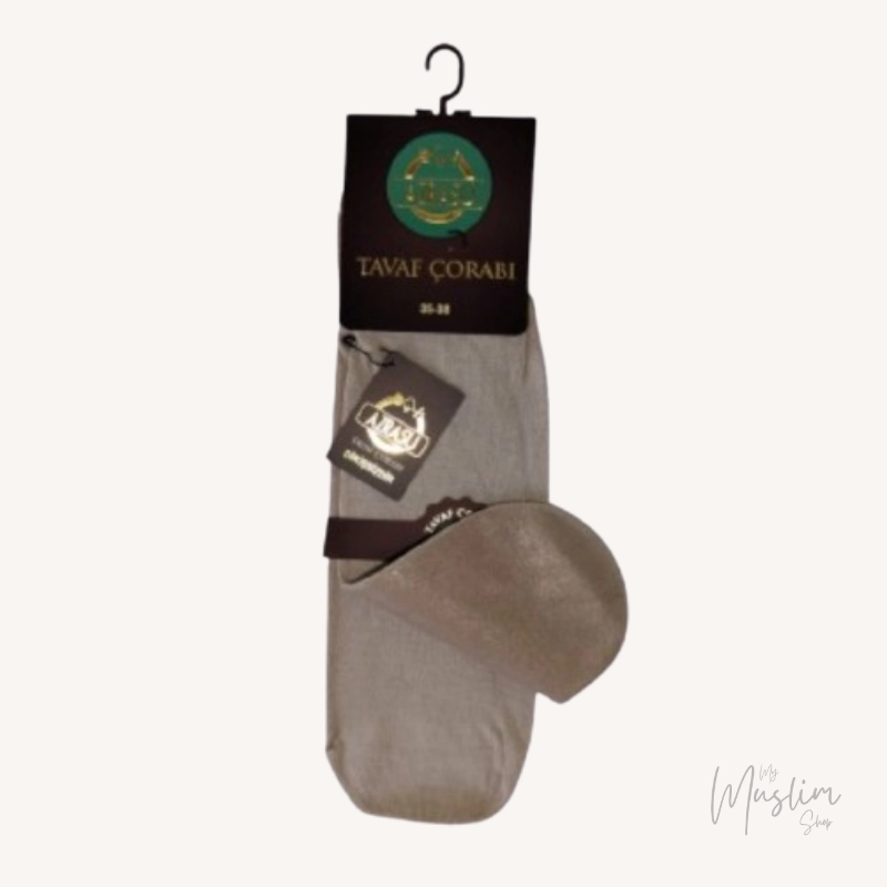 Chaussettes antidérapantes opaques femmes beige