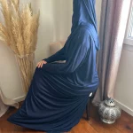 Robe de priere Istanbul bleu foncé