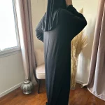 Robe de priere Istanbul noire vue de dos