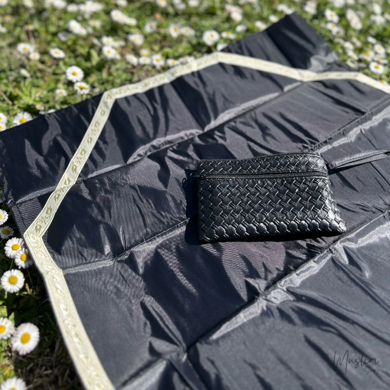 Tapis de priere ultra compact premium noir