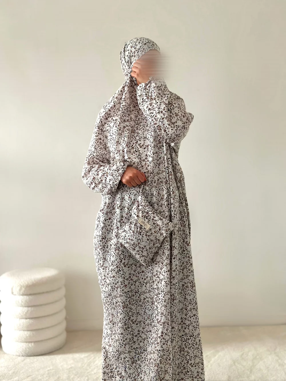 Ensemble de prière Kuala lumpur bleue fleurie