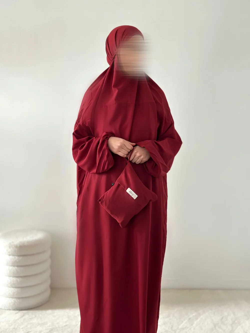Robe de prière Kuala Lumpur bordeaux