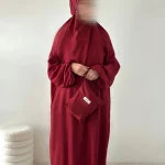 Robe de prière Kuala Lumpur bordeaux
