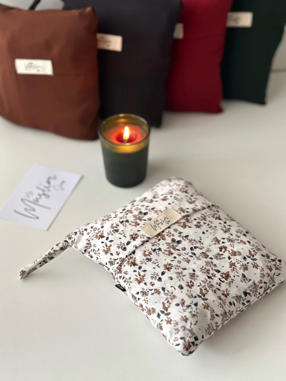 Robe de prière Kuala Lumpur marron fleurie