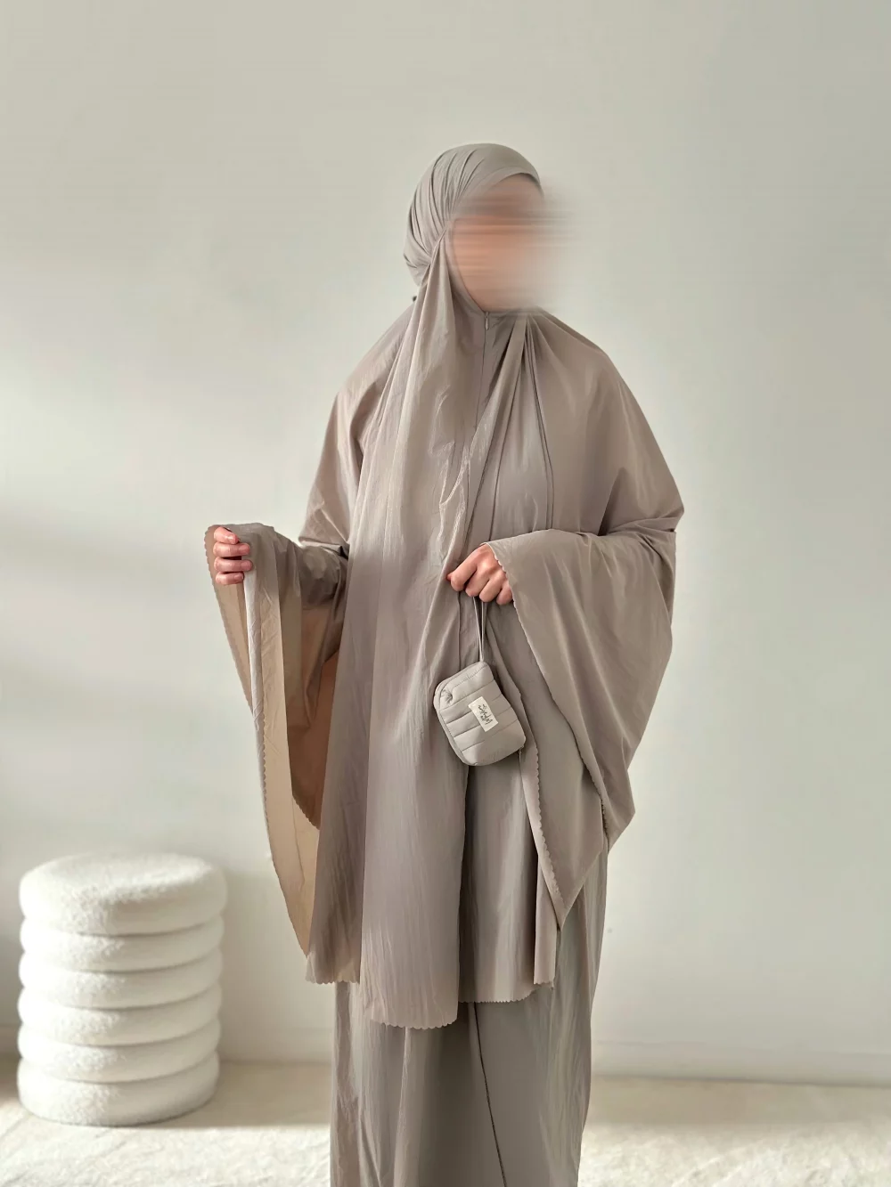 Ensemble de prière Bali gris