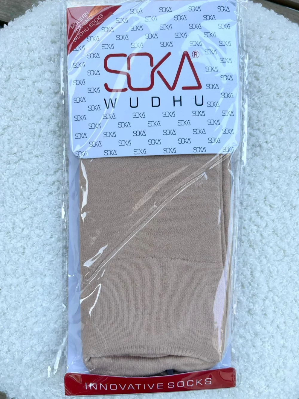 Chaussettes spéciales ablutions - Pratiques & confortables couleur chaire