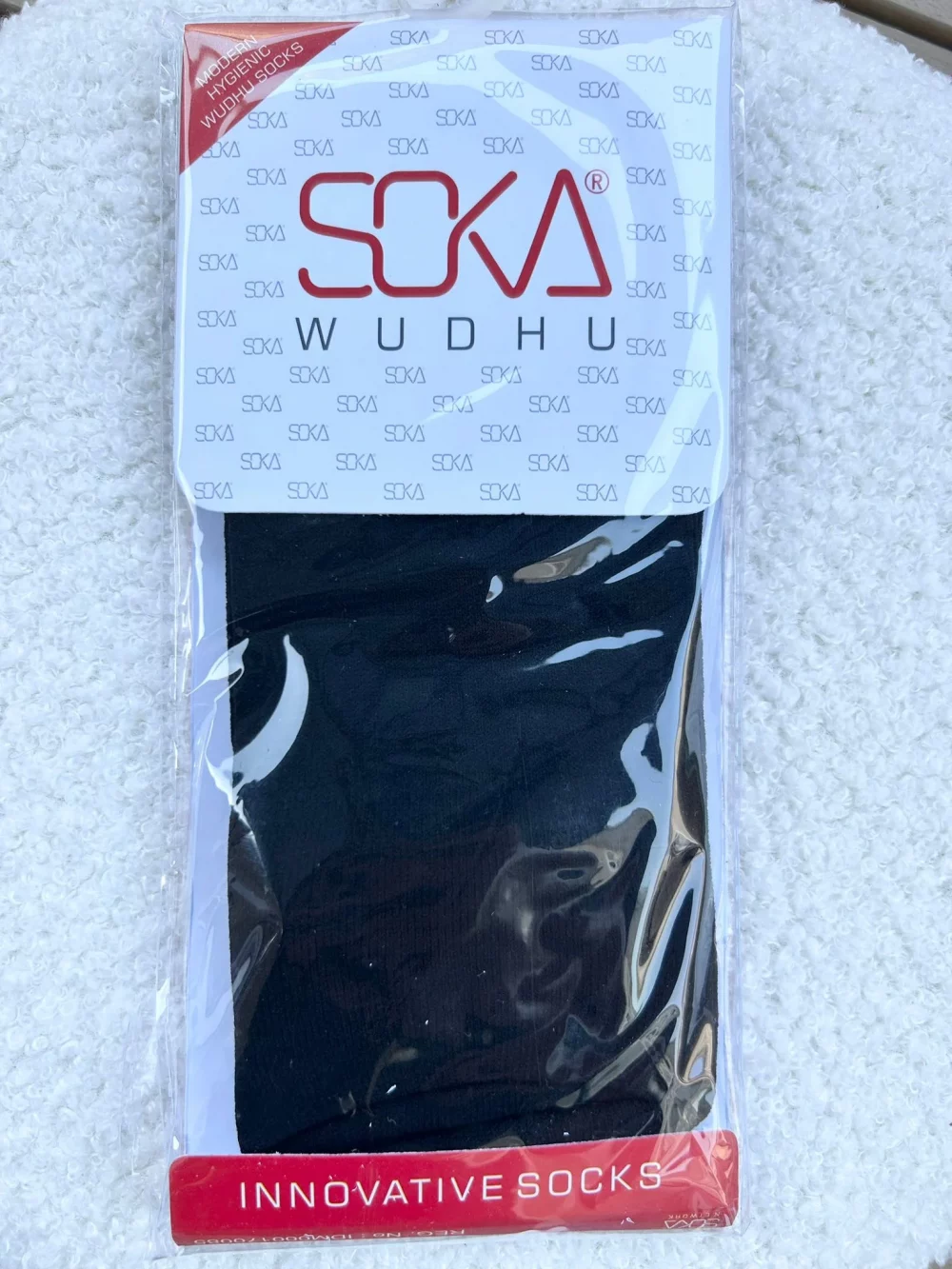 Chaussettes spéciales ablutions - Pratiques & confortables couleur noire