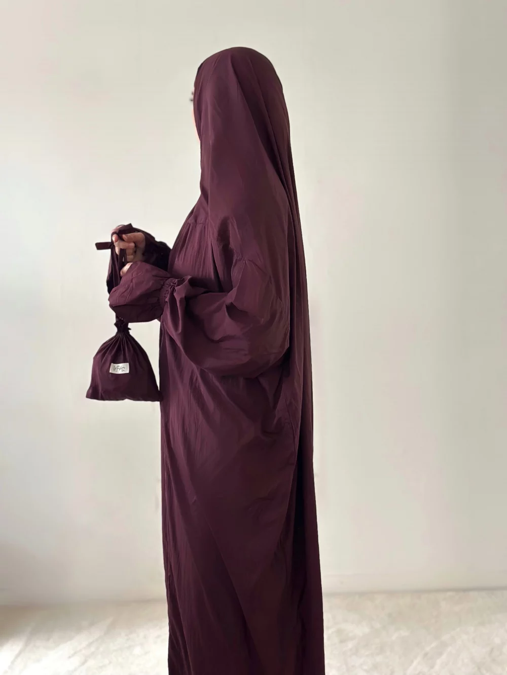 Robe de priere Lombok aubergine-1