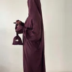 Robe de priere Lombok aubergine-1