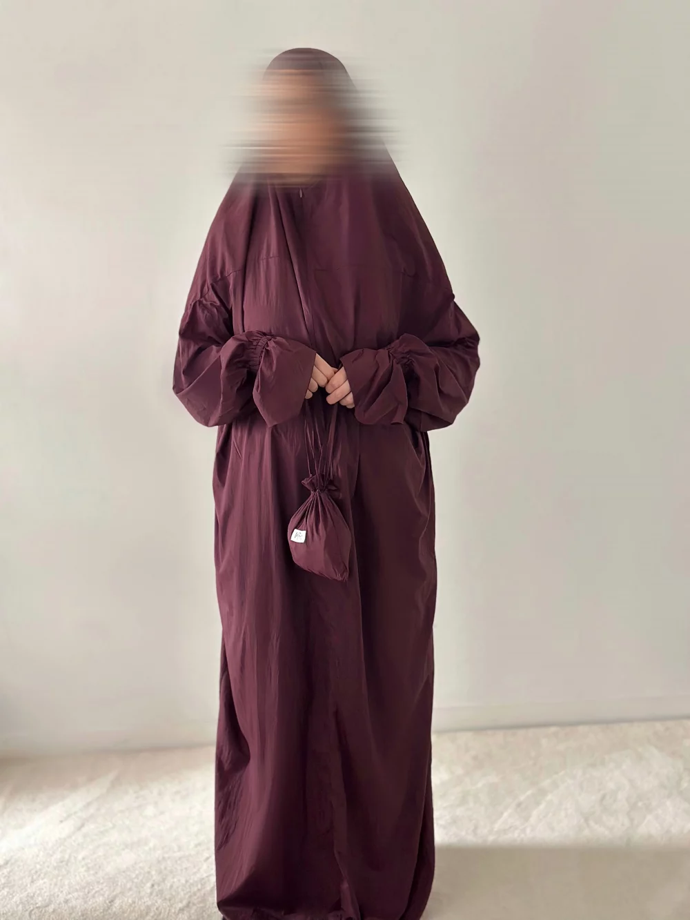 Robe de prière Lombok couleur aubergine