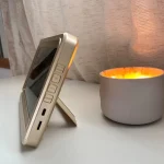 Horloge Adhan Al-Fatiha dorée profil