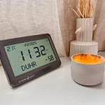 Horloge Adhan Al-Fatiha noire-2