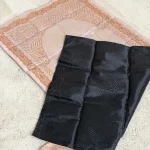 Tapis de Prière Enroulable - Antidérapant & Imperméable | Beige Abricot Élégant