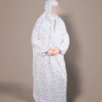 Ensemble Kuala Lumpur blanc et bleue vue face