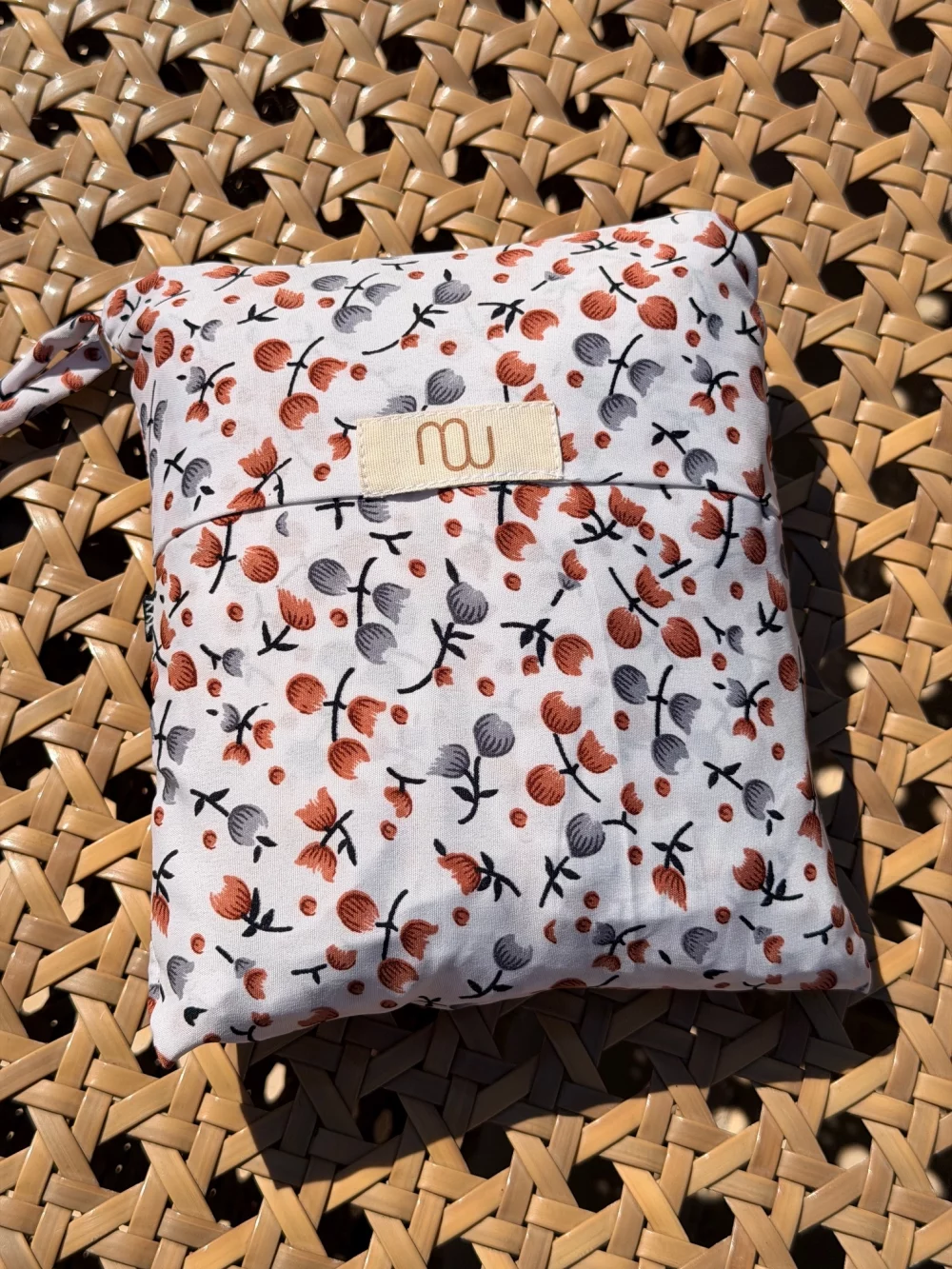 Robe kuala lumpur fleurie blanc et terracotta